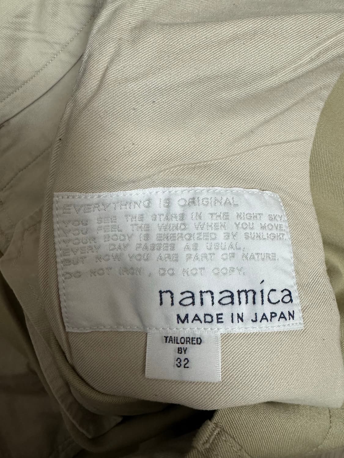 나나미카 와이드 치노 카키 32 상품이미지3