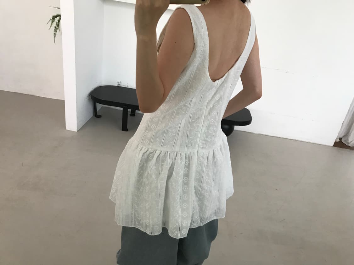 vintage lace sleeveless 상품이미지6