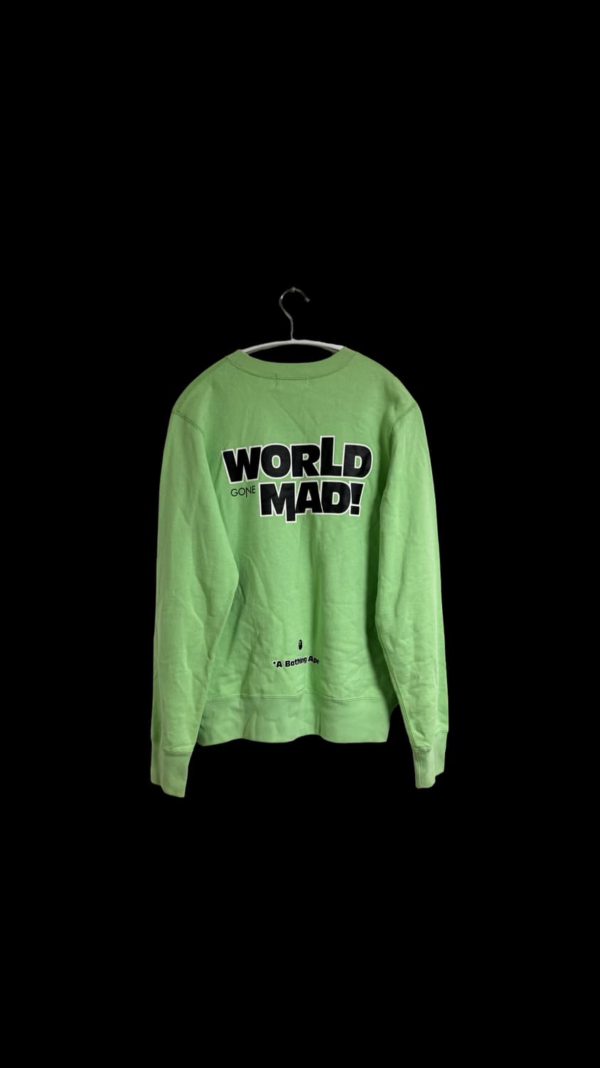 베이프  "World Gone Mad" 크루넥 스웨트셔츠 상품이미지2