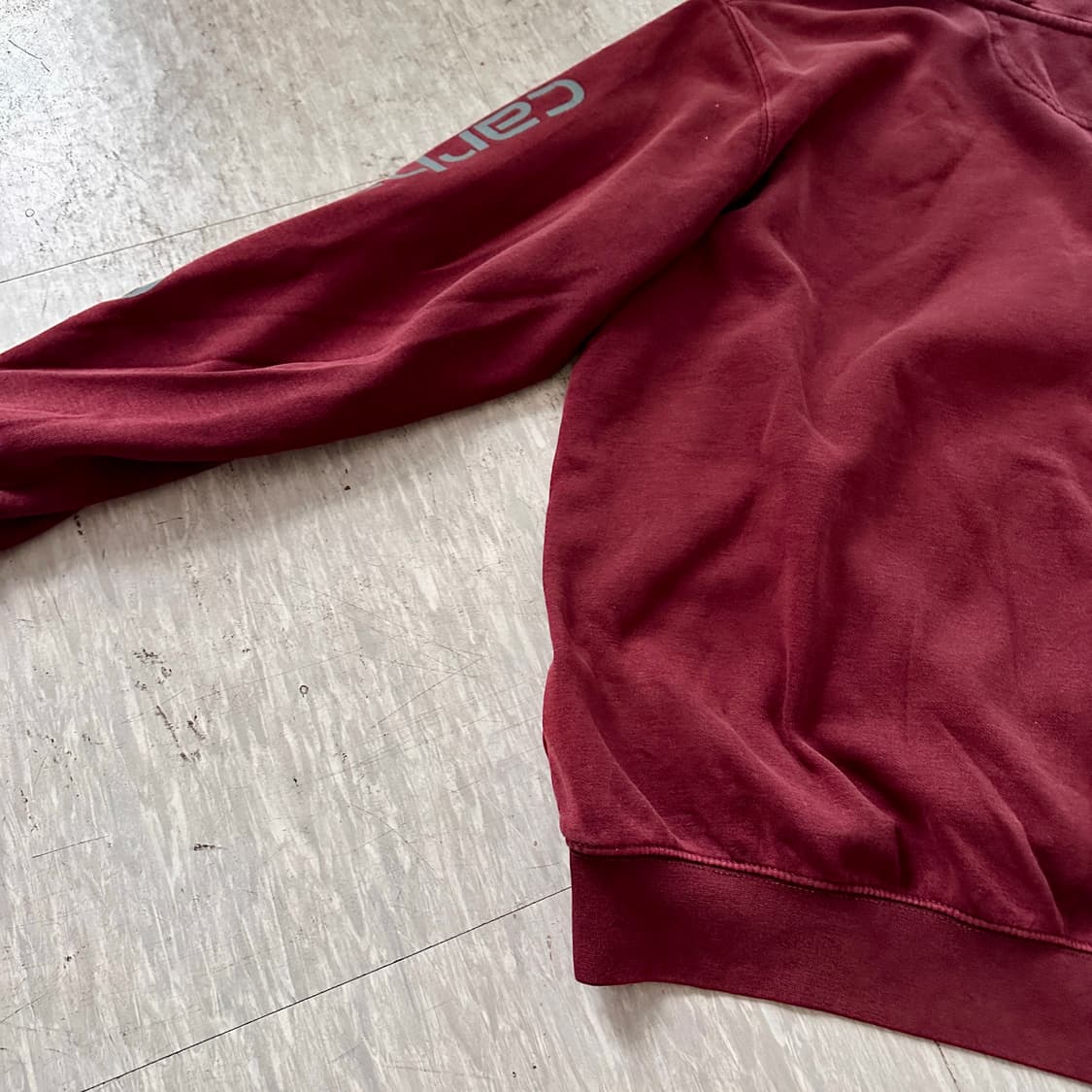 Carhartt 오리지널핏 후드티 (와인 컬러 / L 사이즈) 상품이미지9