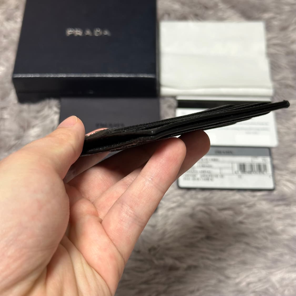 [풀구성] 프라다 사피아노 카드지갑 블랙 상품이미지7
