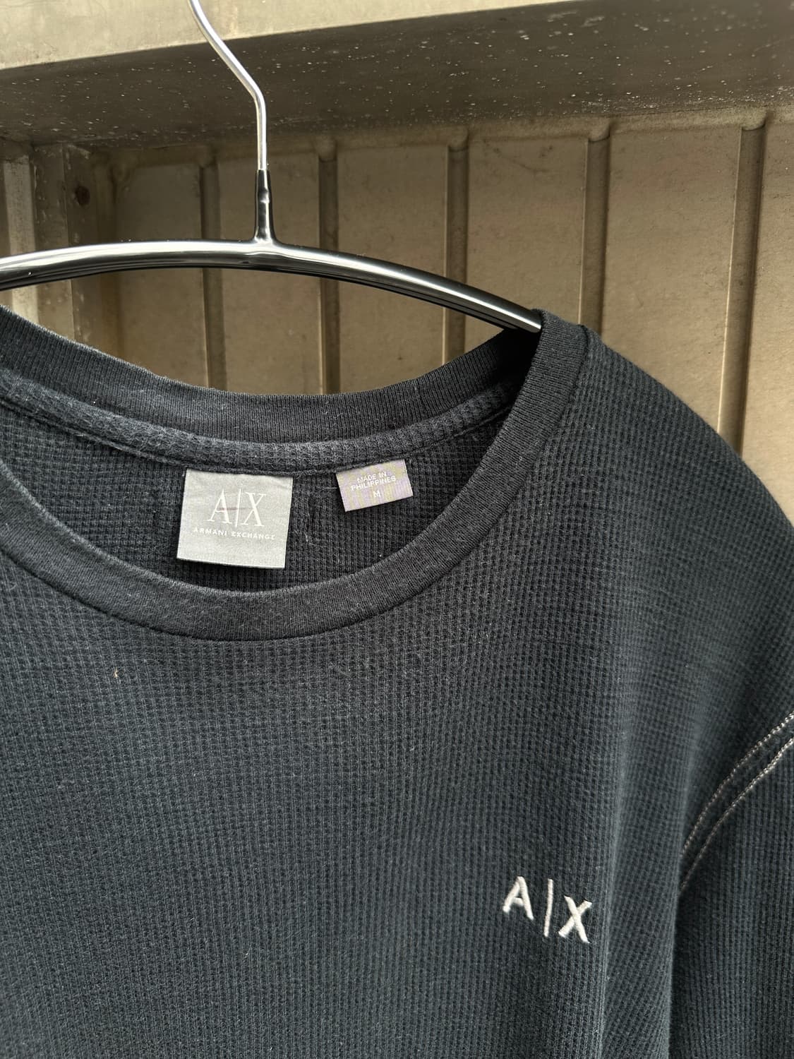 Armani Exchange waffle knit sleeve 상품이미지4