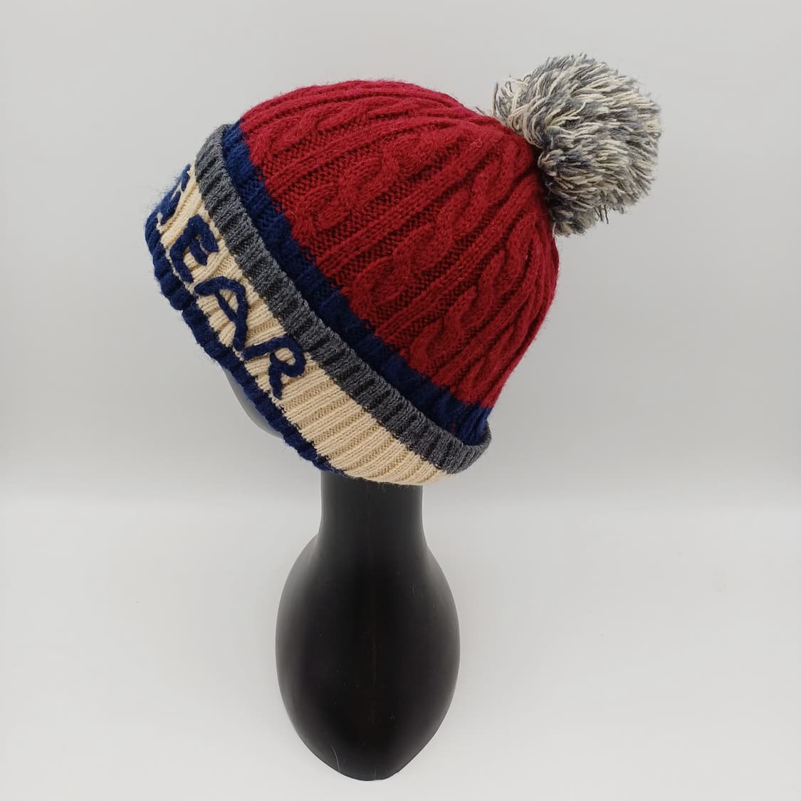 일본 빈티지 니트 비니 방울 모자 [BF10445-162-51] 상품이미지2