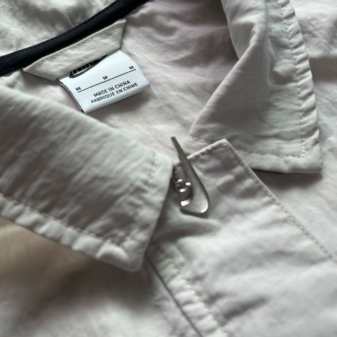 나이키 올드스쿨 나일론 바람막이 백로고 바스락 자켓 그 상품이미지3