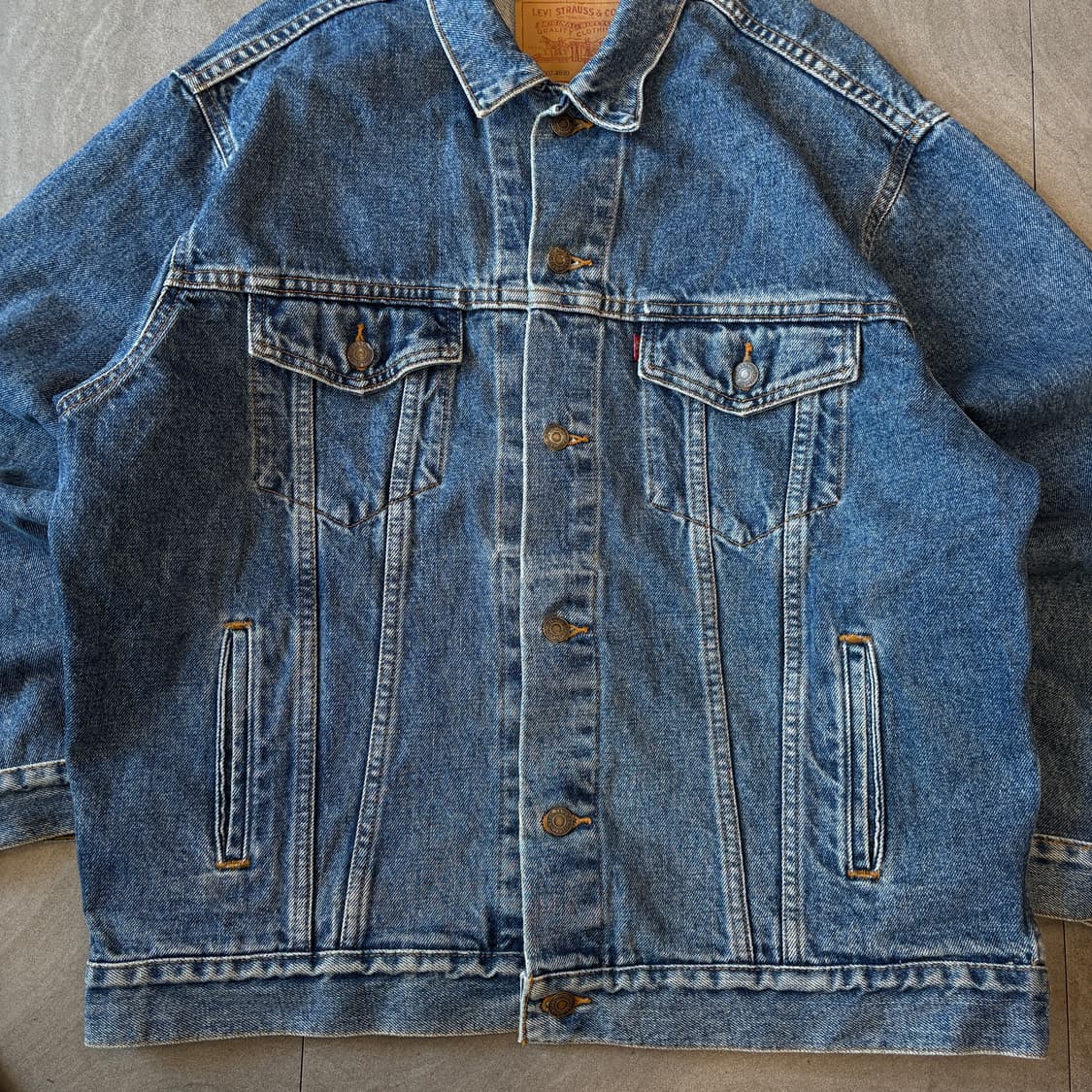 90s 90년대 멕시코 생산 리바이스 데님 자켓 상품이미지3