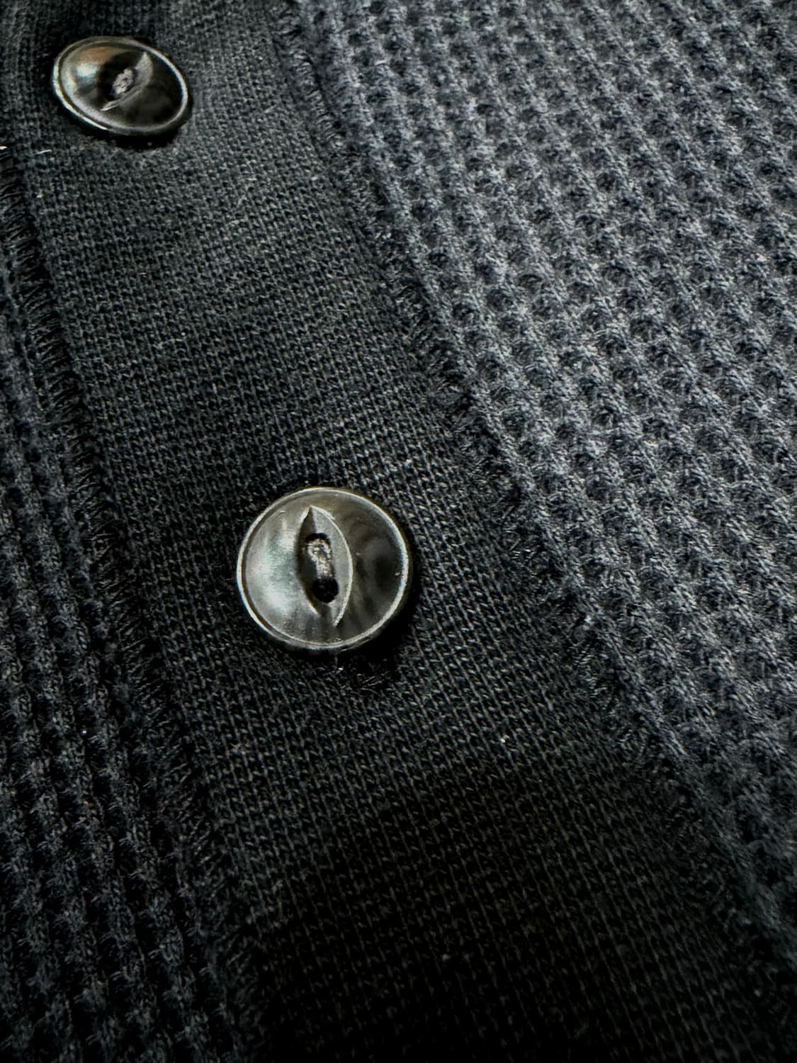 빈티지 와플 헨리넥 롱슬리브 티셔츠 (L) 상품이미지5