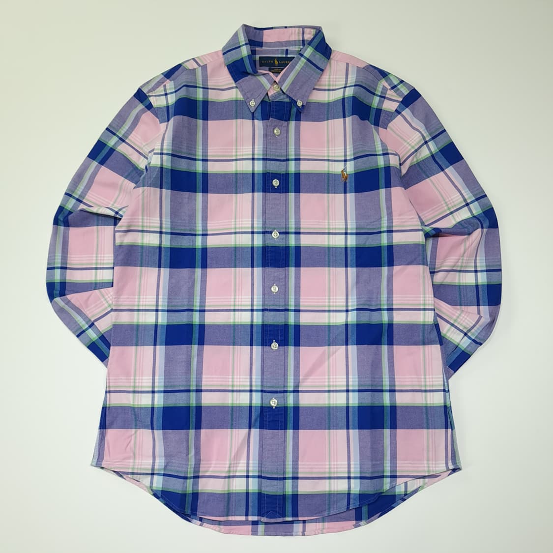 CL591 L 폴로 클래식 마드라스 체크 버튼다운 멀티컬러 셔츠 상품이미지1