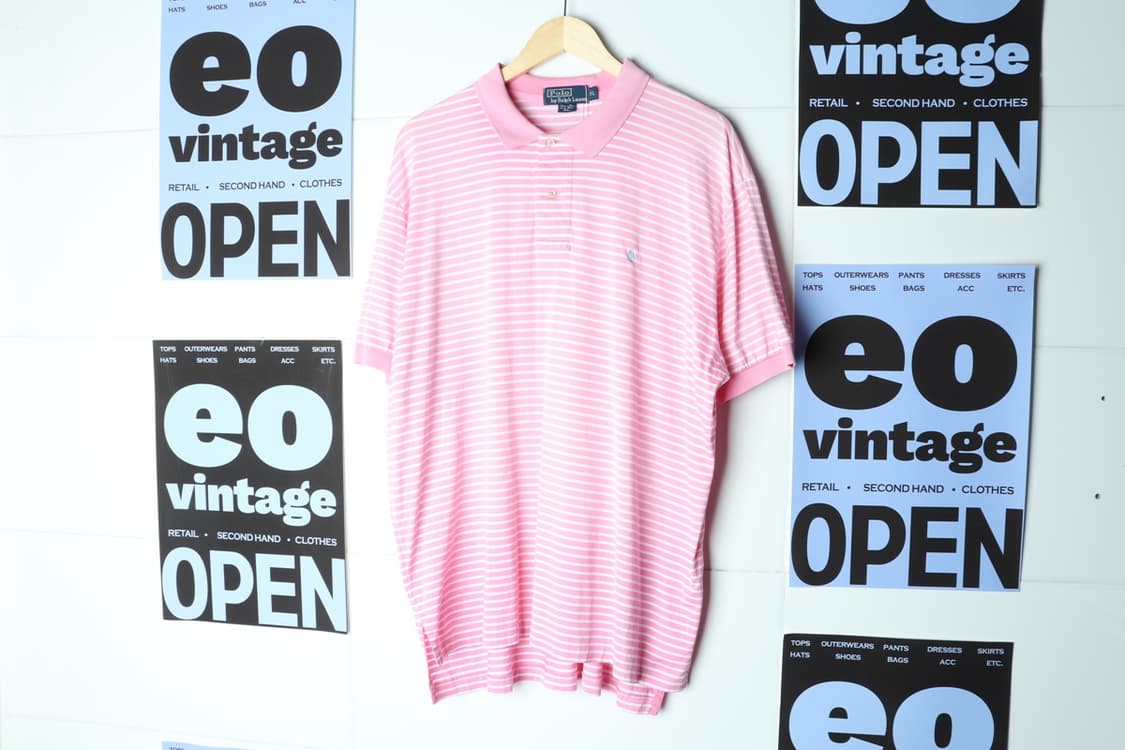 (XL-3XL) 폴로 랄프로렌 반팔 카라 티셔츠 USA 핑크-H30564 상품이미지2