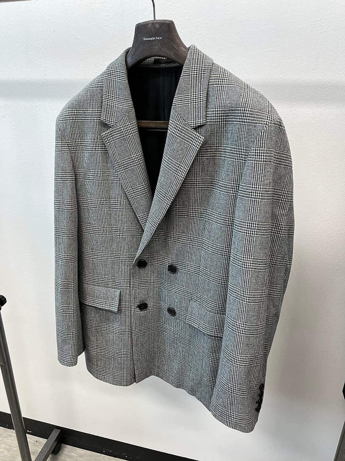 100) 질스튜어트 글렌체크 더블자켓  상품이미지1