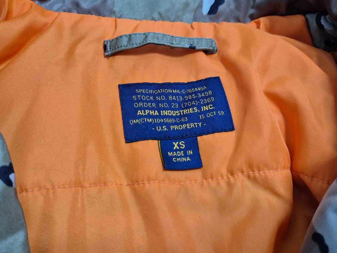 알파인더스트리 장석종 카모 라이더 자켓 Alpha Industries 상품이미지7