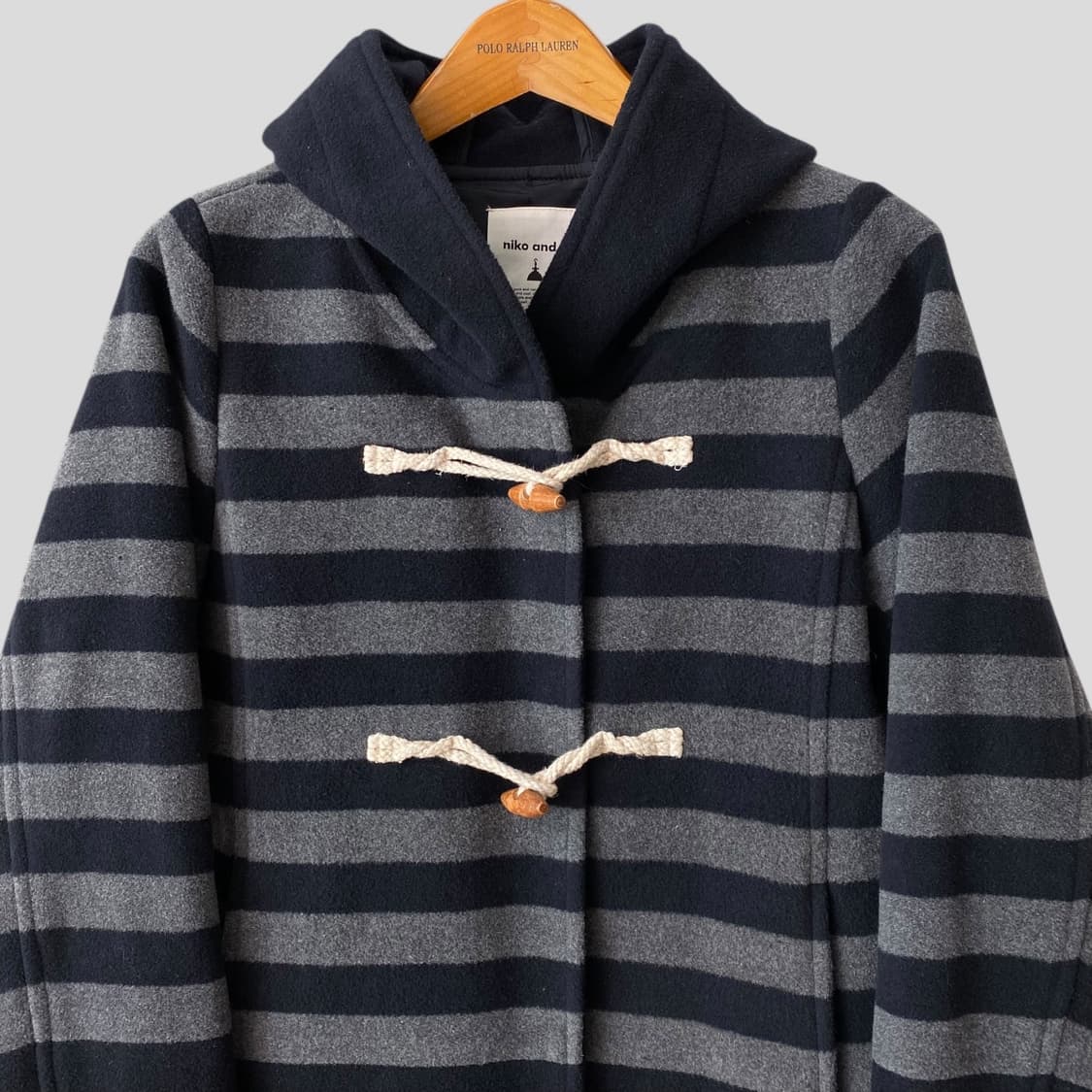 (여성4)niko and 니코앤드 스트라이프 더플코트 상품이미지2