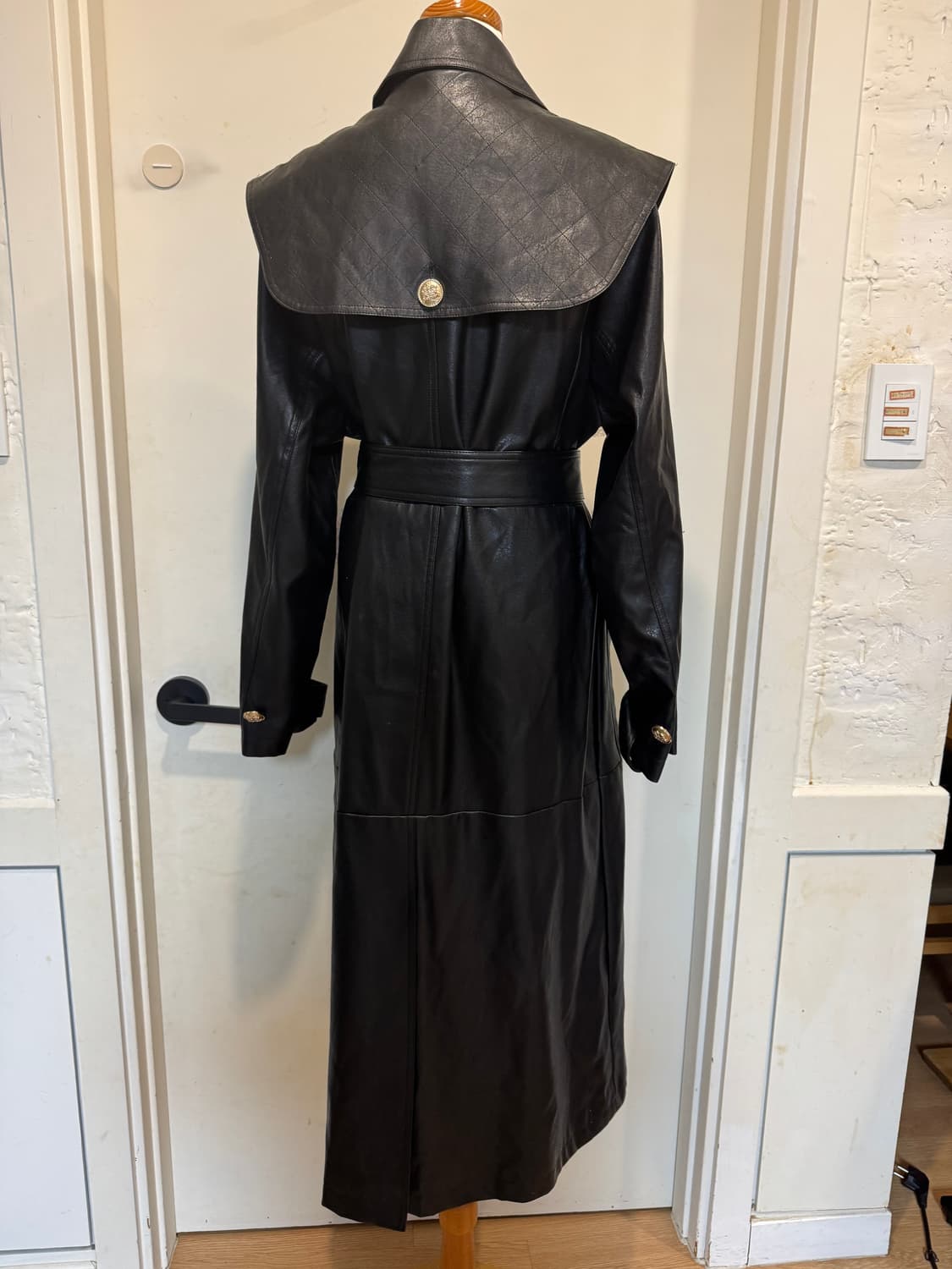 줄로그 레더 맥시 코트 상품이미지6