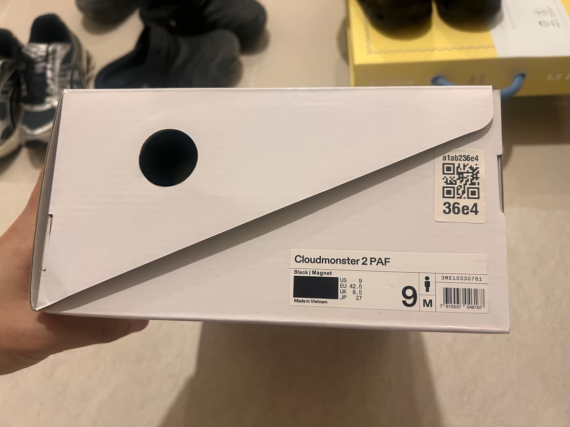 온러닝 파프 블랙 270 9사이즈 상품이미지10