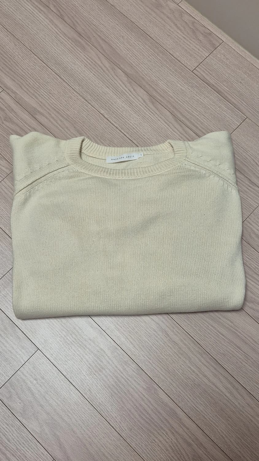 아메리칸 홀릭 아이보리 니트 상품이미지2