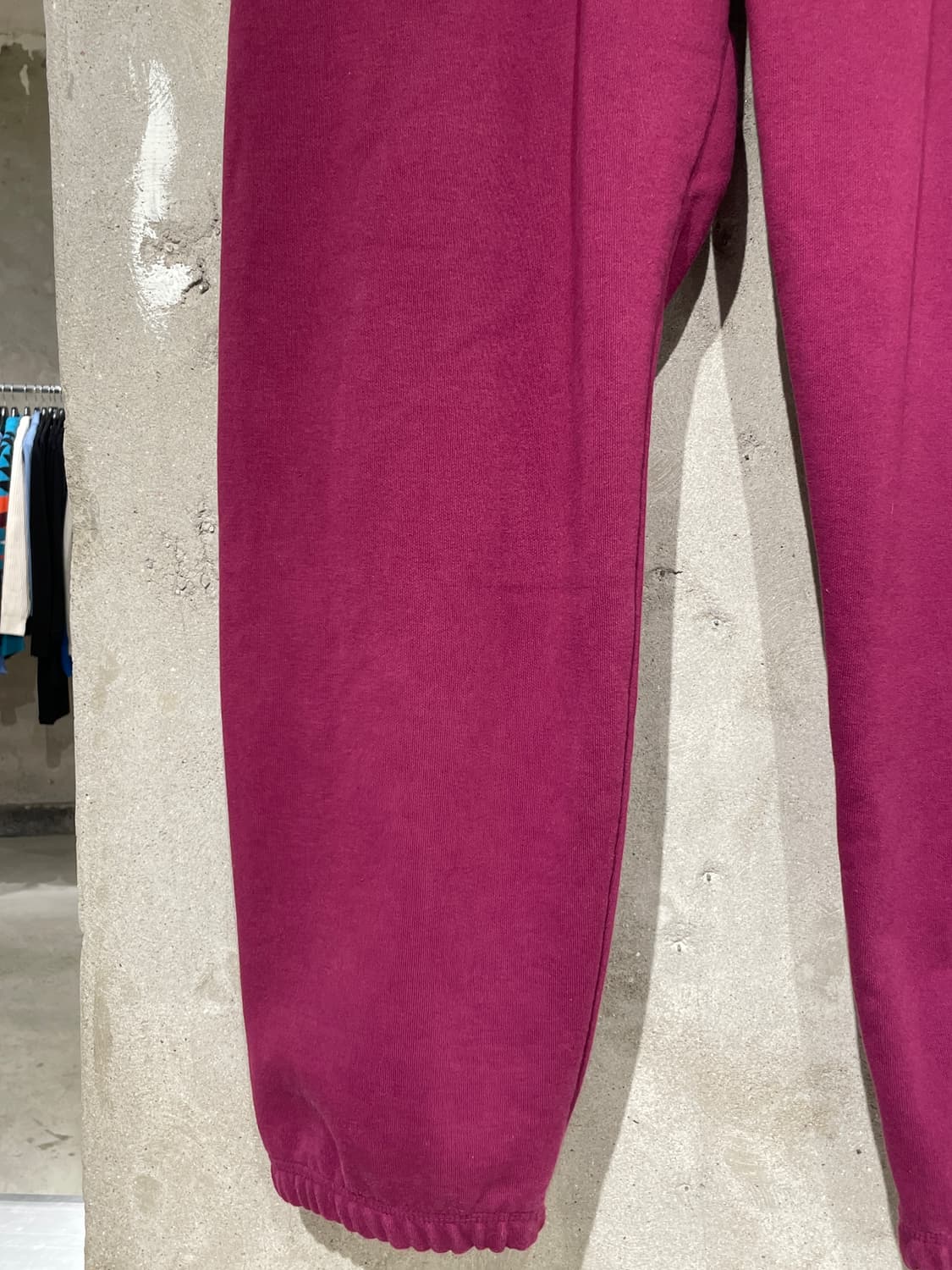 스투시 버건디 스탁 로고 스웻 팬츠 상품이미지4