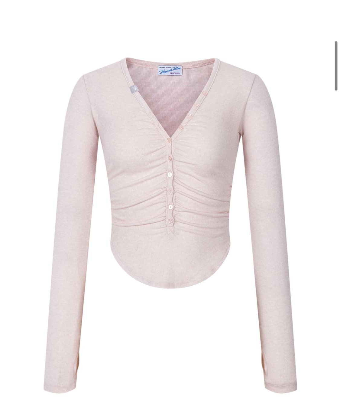 당일배송) 플리즈노팔로우 니나탑 핑크 잇지 유나 착용 상품이미지1