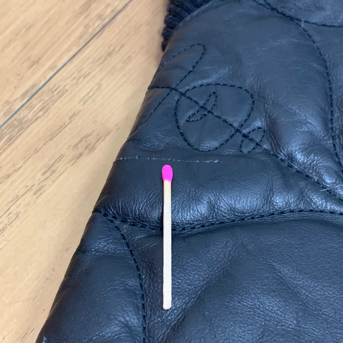 00s bape cowhide leather jacket 상품이미지10