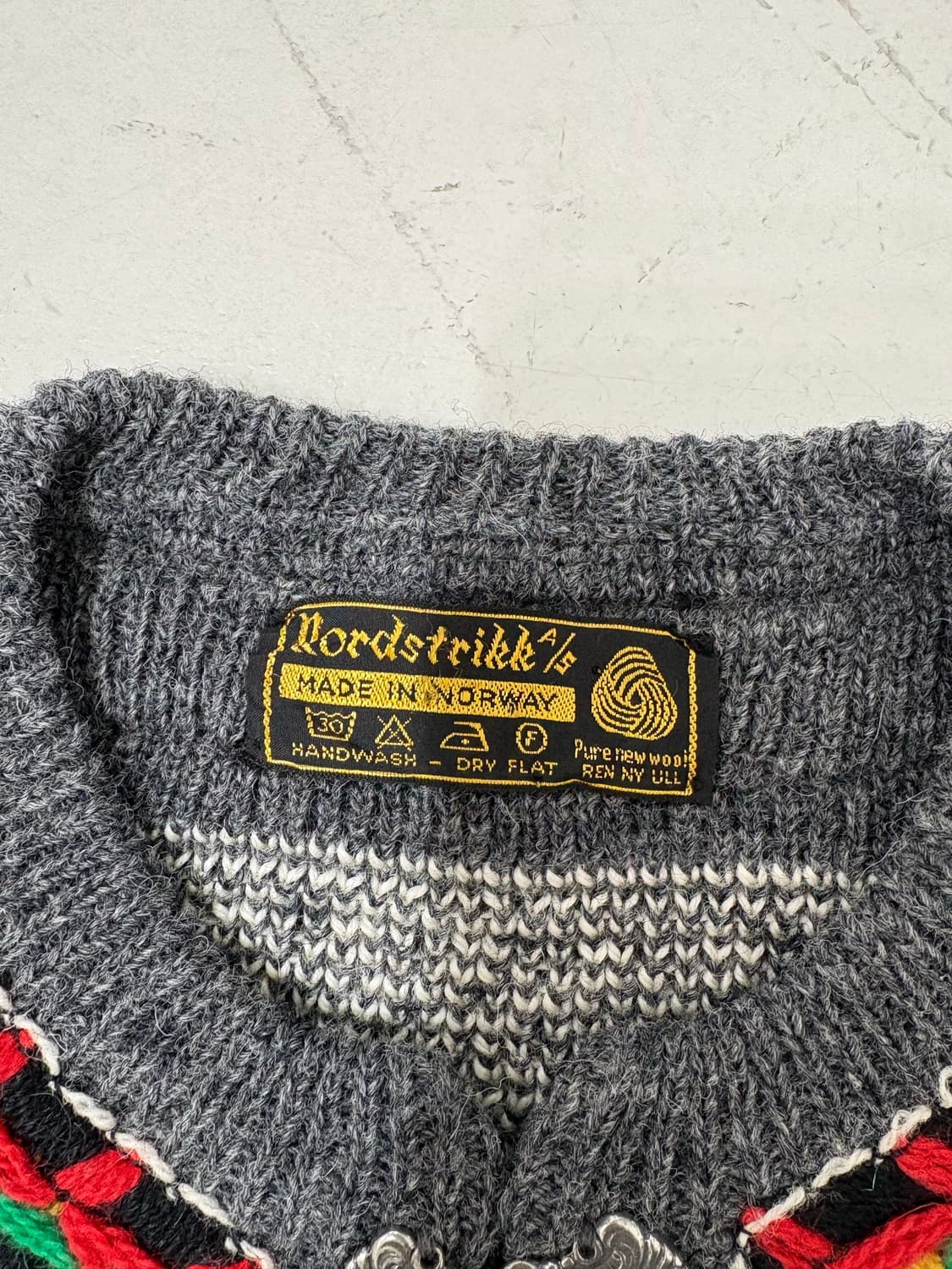 70-80‘s vtg Nordstrikk wool Sweater. 상품이미지4