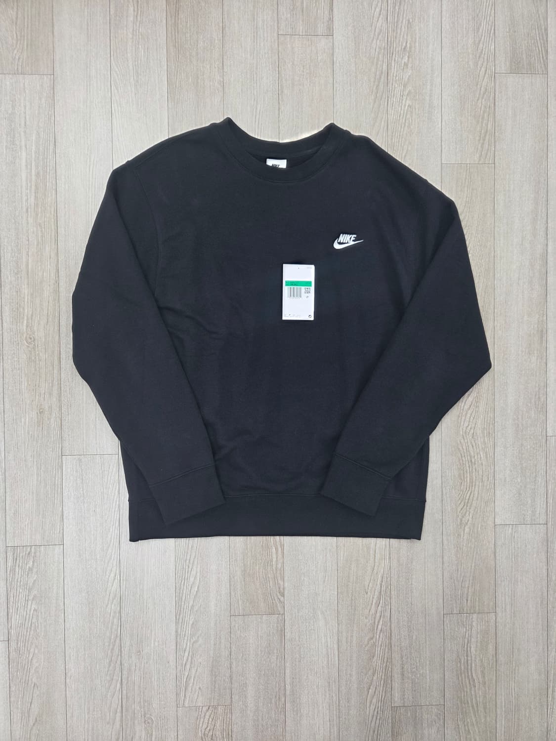 (1회착)나이키 nsw클럽 맨투맨 블랙 XL, 105 bv2667-010 상품이미지4