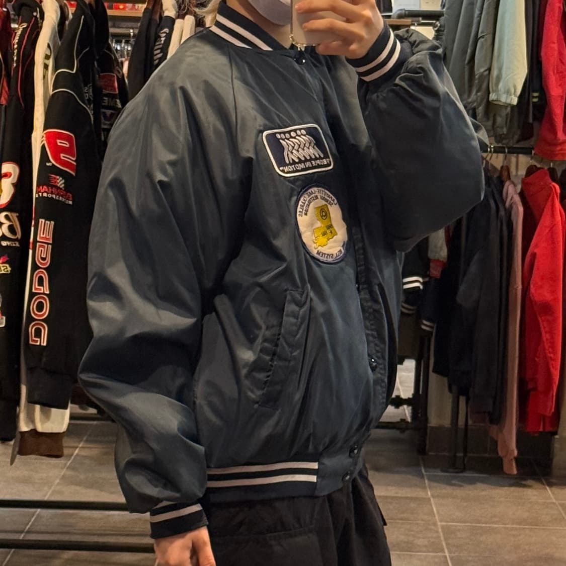 [NO.9] VTG 새틴 바시티 자켓 상품이미지3