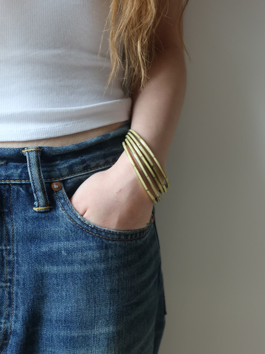 olive thin bangle set 상품이미지2