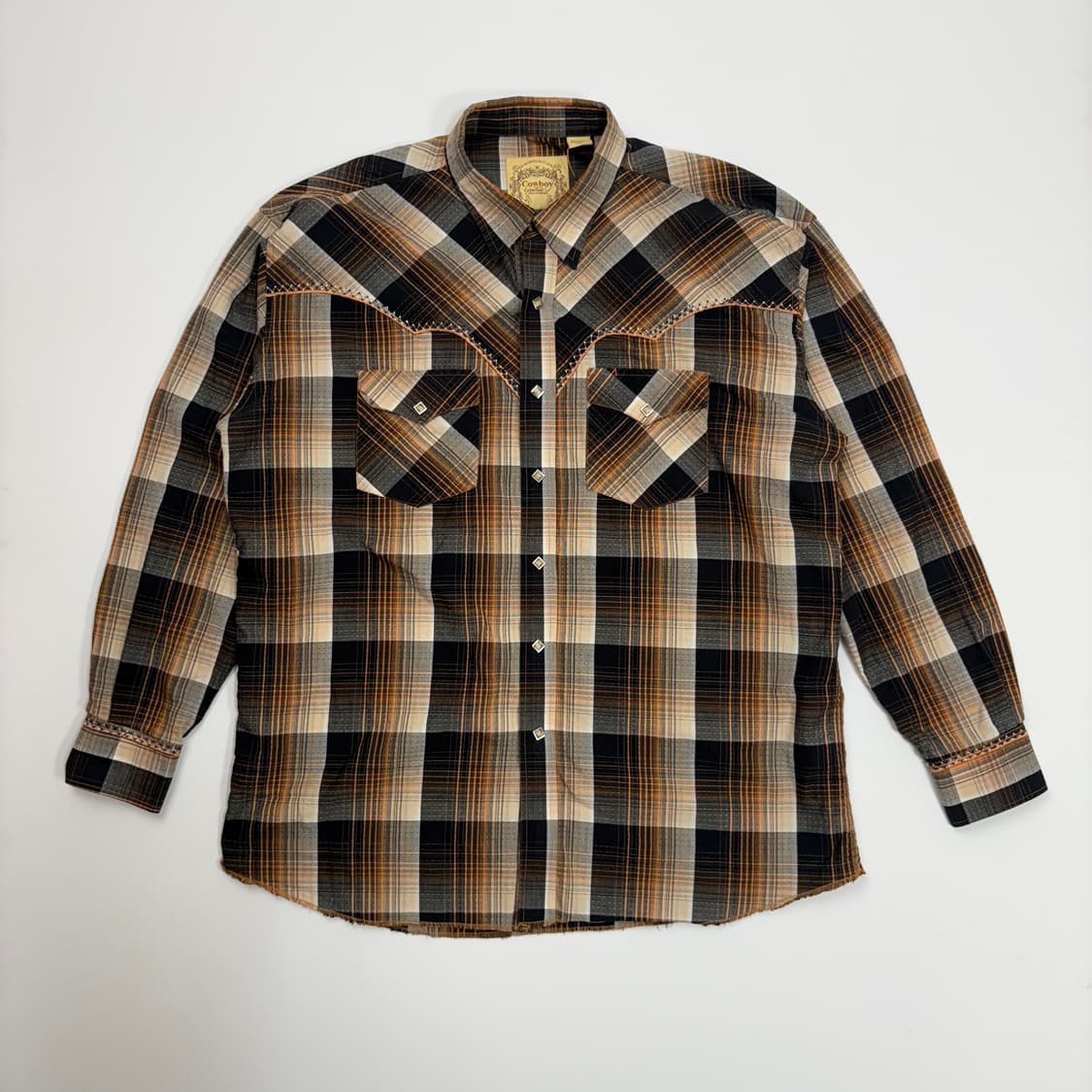 [XXL] 카우보이 웨스턴 셔츠 (브라운) 상품이미지1