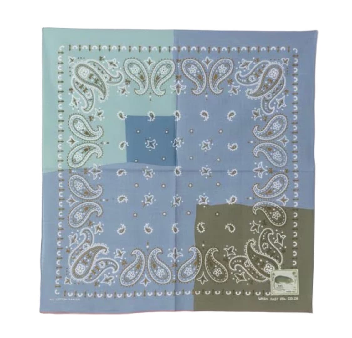 캐피탈 셀비지 반다나 페이즐리 패치워크 색소폰 스카프 손수건 상품이미지1