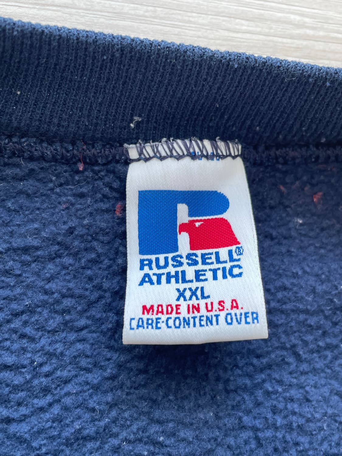 90s russell athletic sweat 러셀스웻 네이비 상품이미지3