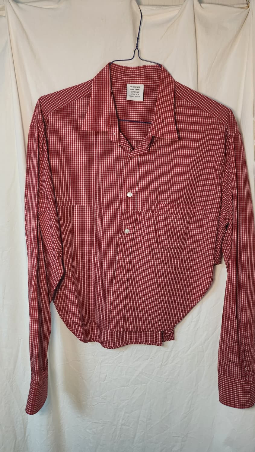 Vetements 19ss 크롭셔츠 xs 상품이미지3