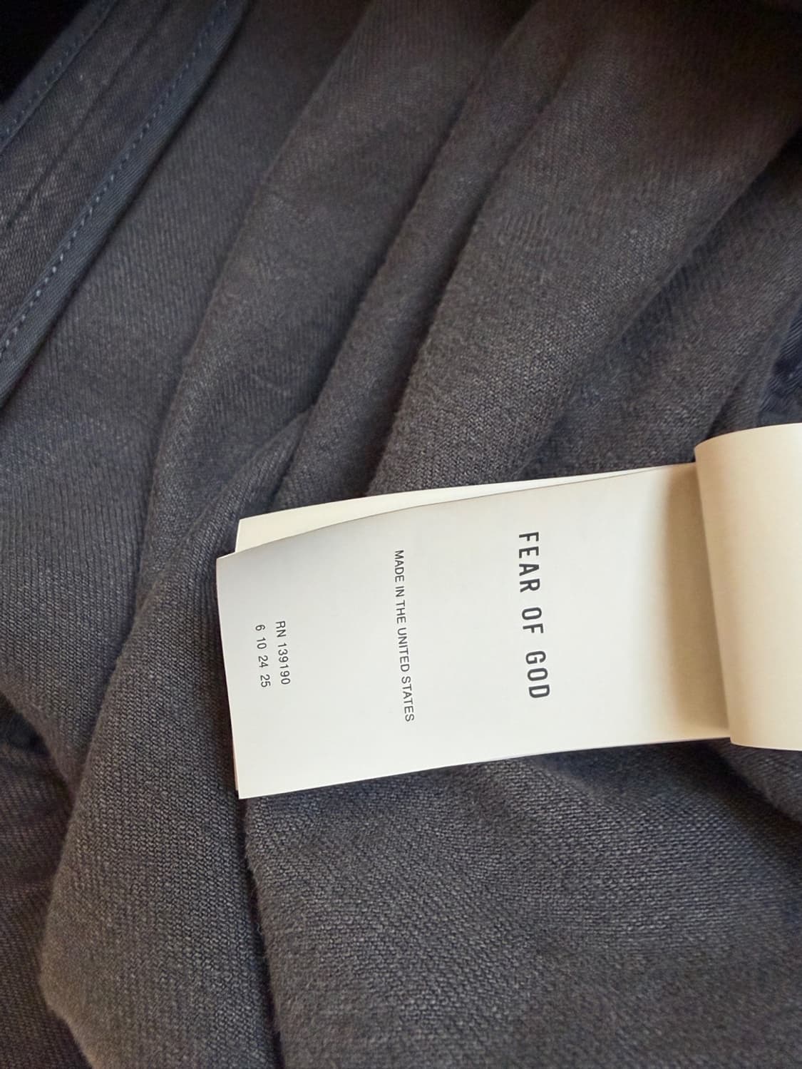 피어오브갓 8th 풀 집업 데님 트러커 자켓 점퍼 베이지 FOG  상품이미지7