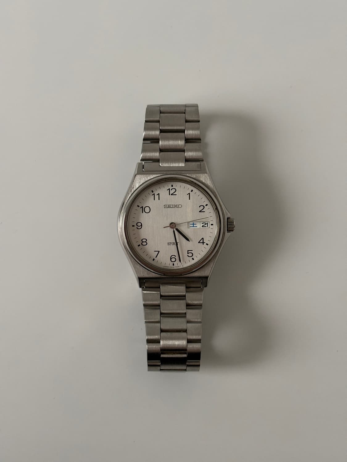 세이코 1990년대 Spirit 아라빅 인덱스 실버 쿼츠 남성 상품이미지1