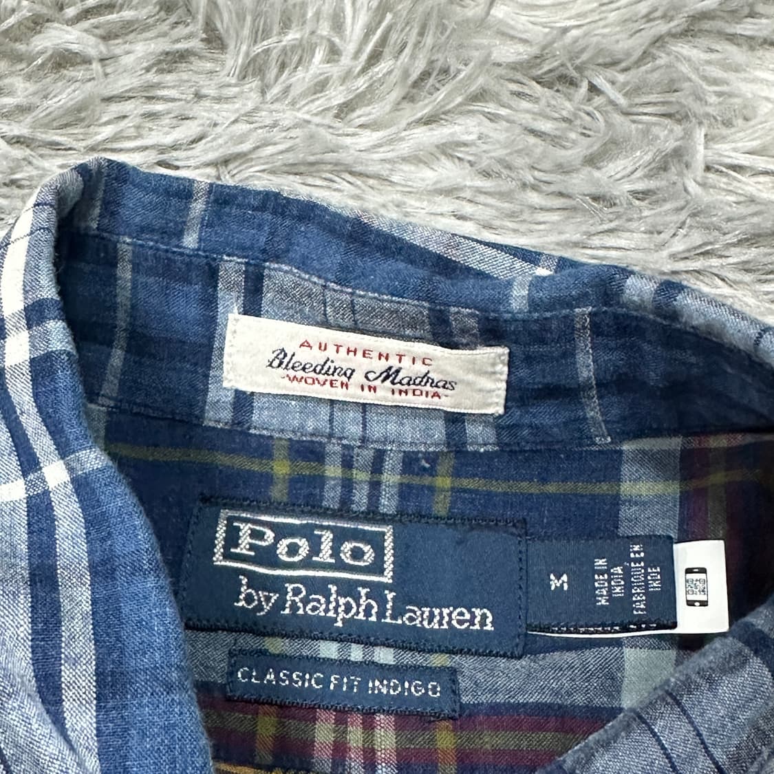 폴로랄프로렌 인디고 마드라스 셔츠  상품이미지3