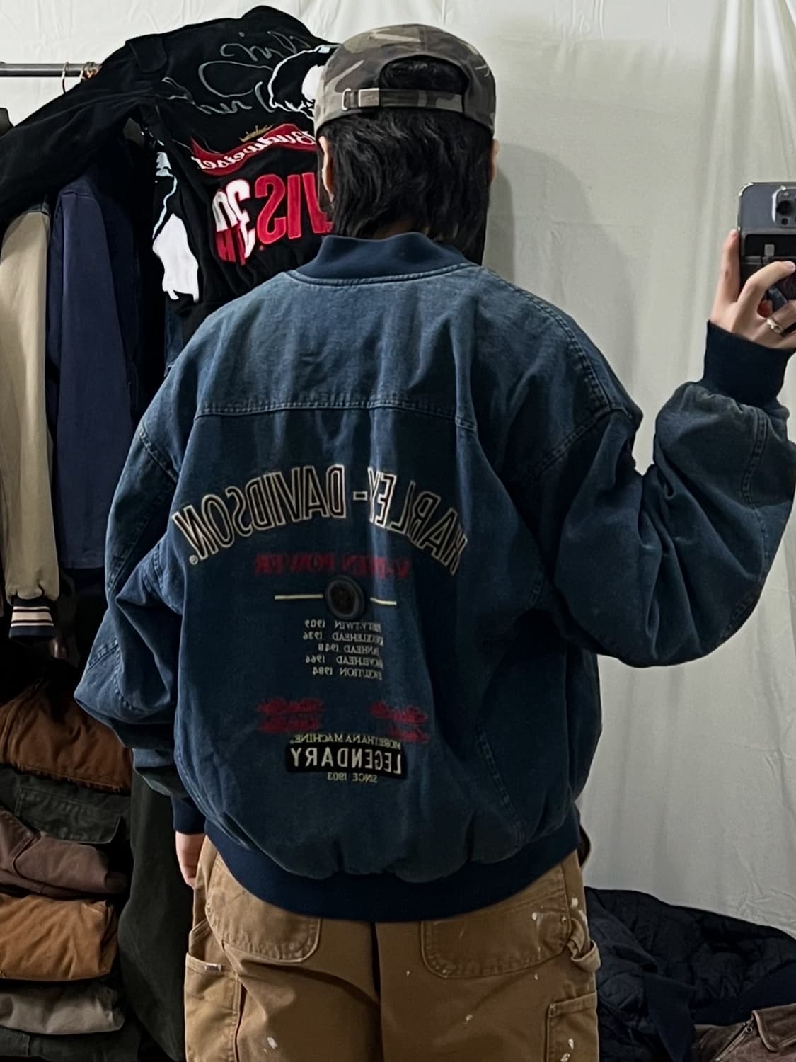 할리데이비슨 데님 블루종 자켓 상품이미지5