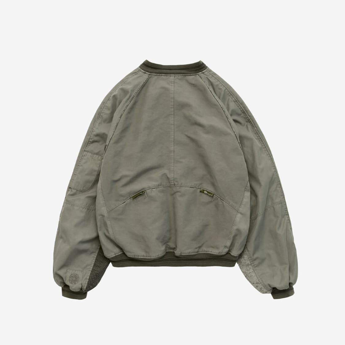 폴리테루 1011 리버시블 플로럴 수베니어 봄버 라이트 세이지 상품이미지2