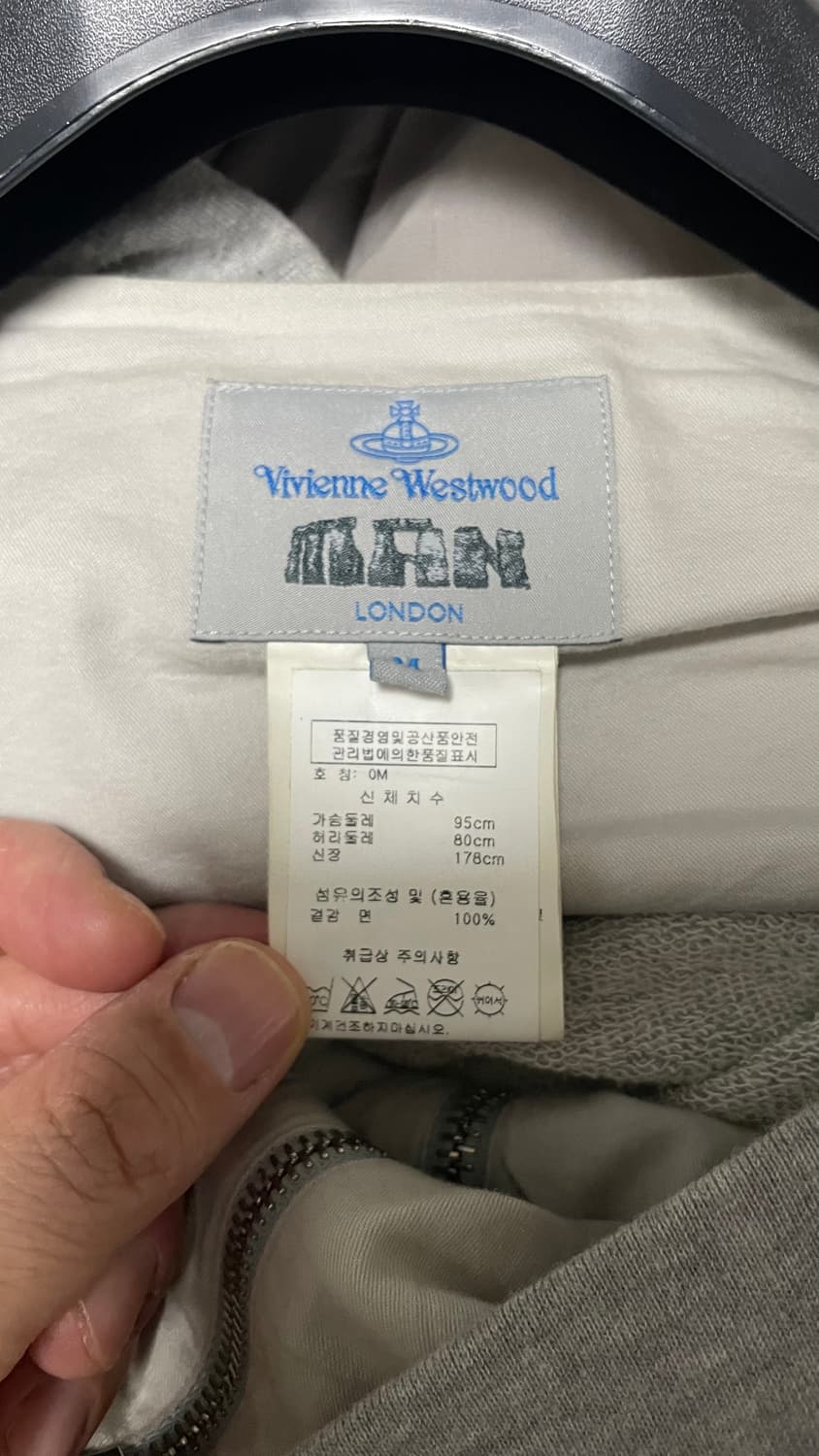 Vivienne Westwood MAN 빅드레이프 지퍼 후드 상품이미지7
