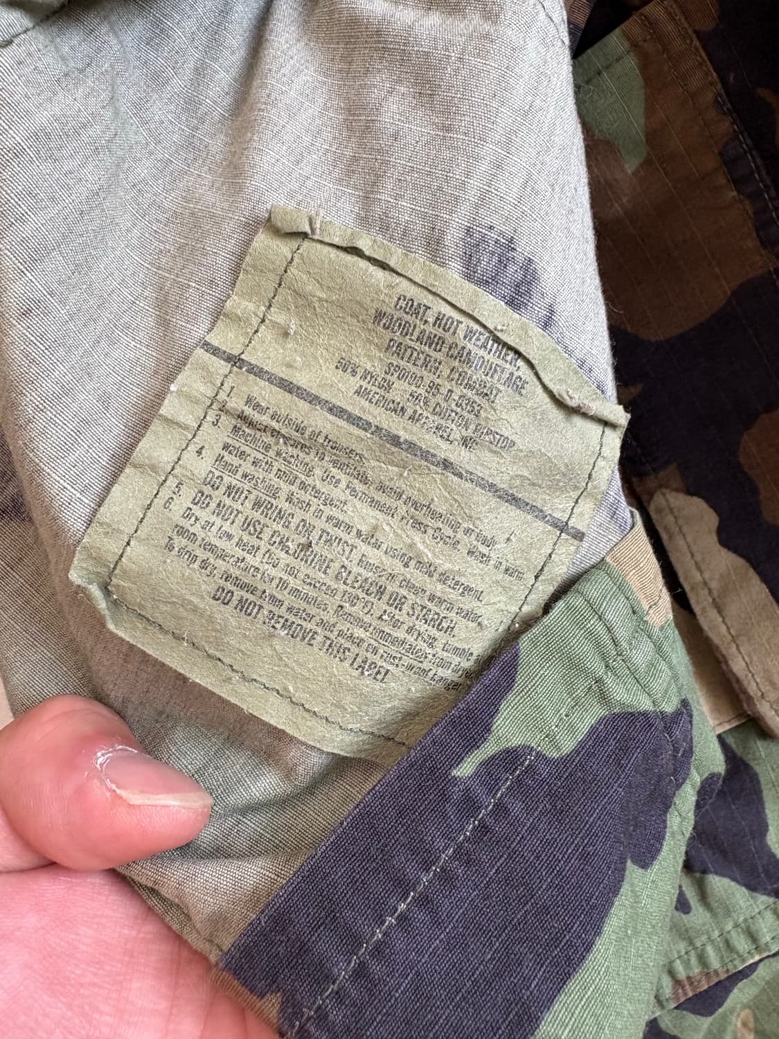 US ARMY 90s 우드랜드 BDU 자켓 상품이미지7