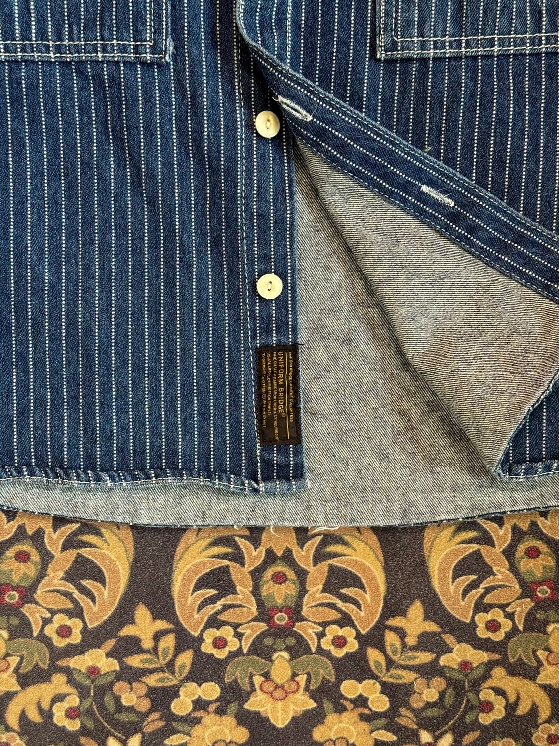 유니폼브릿지 와바시패턴 워크셔츠 상품이미지4