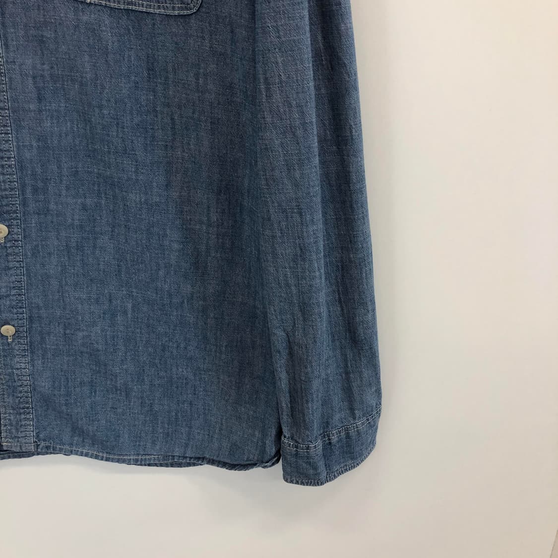 GAP 샴브레이 아이코닉 워크셔츠 XL 상품이미지3