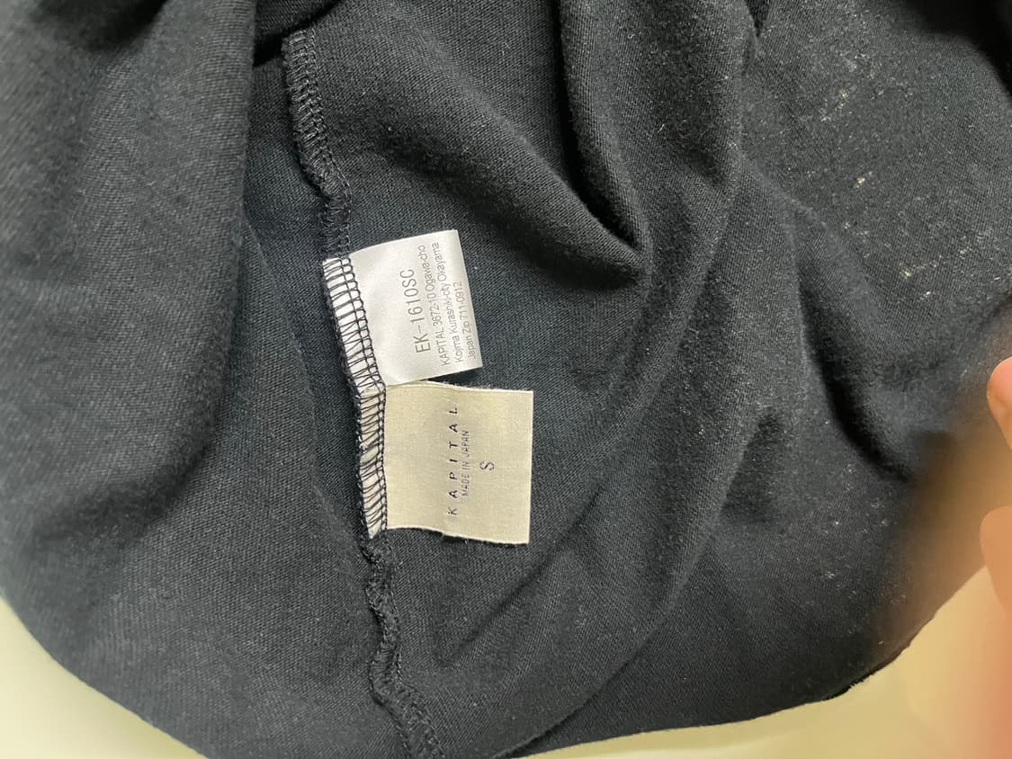 캐피탈 20 크루 티셔츠 블랙 상품이미지5