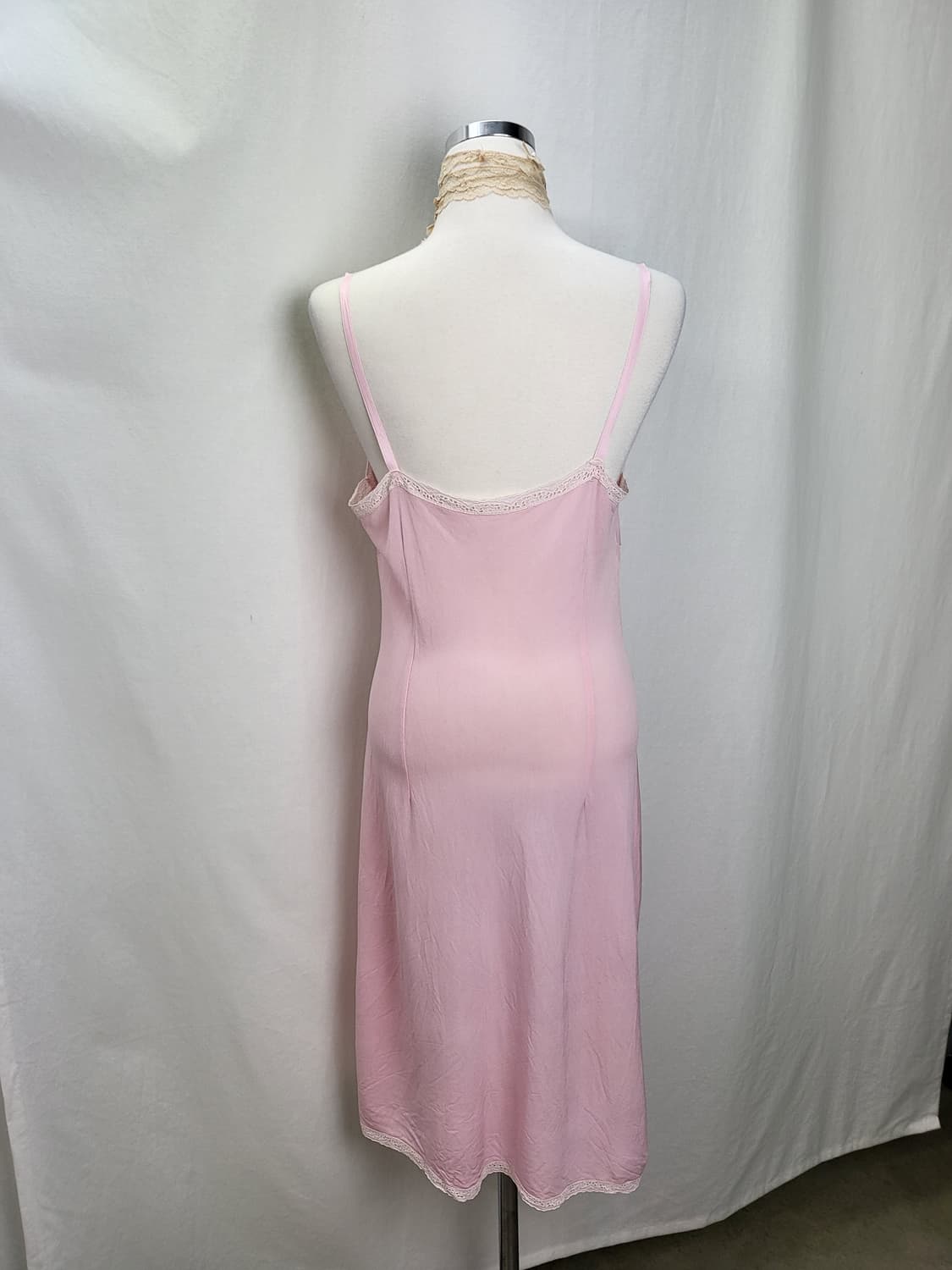 빈티지 로즈 쿼츠 슬립 원피스 상품이미지3