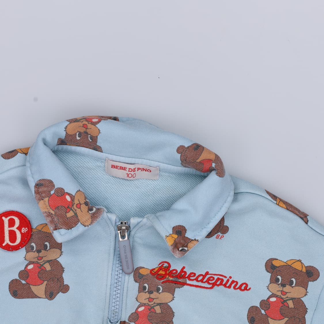 100 베베드피노 키즈 반집업 맨투맨 0330H1 상품이미지3