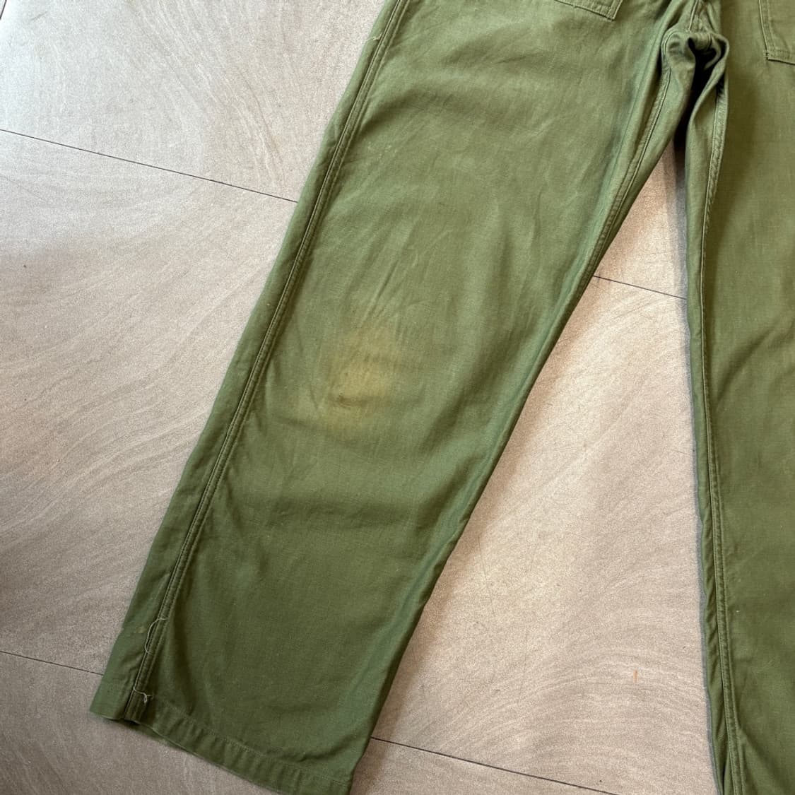 60s U.S Army OG-107 퍼티그 팬츠 상품이미지2