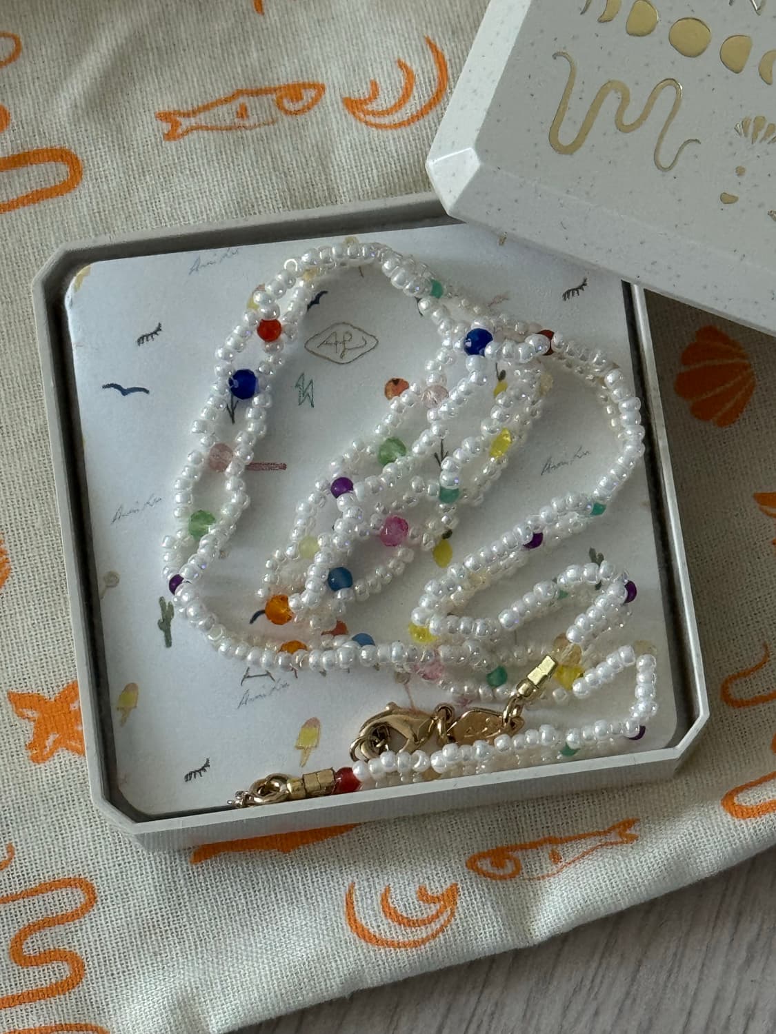 애니루 90s 초커 비즈 목걸이 상품이미지2