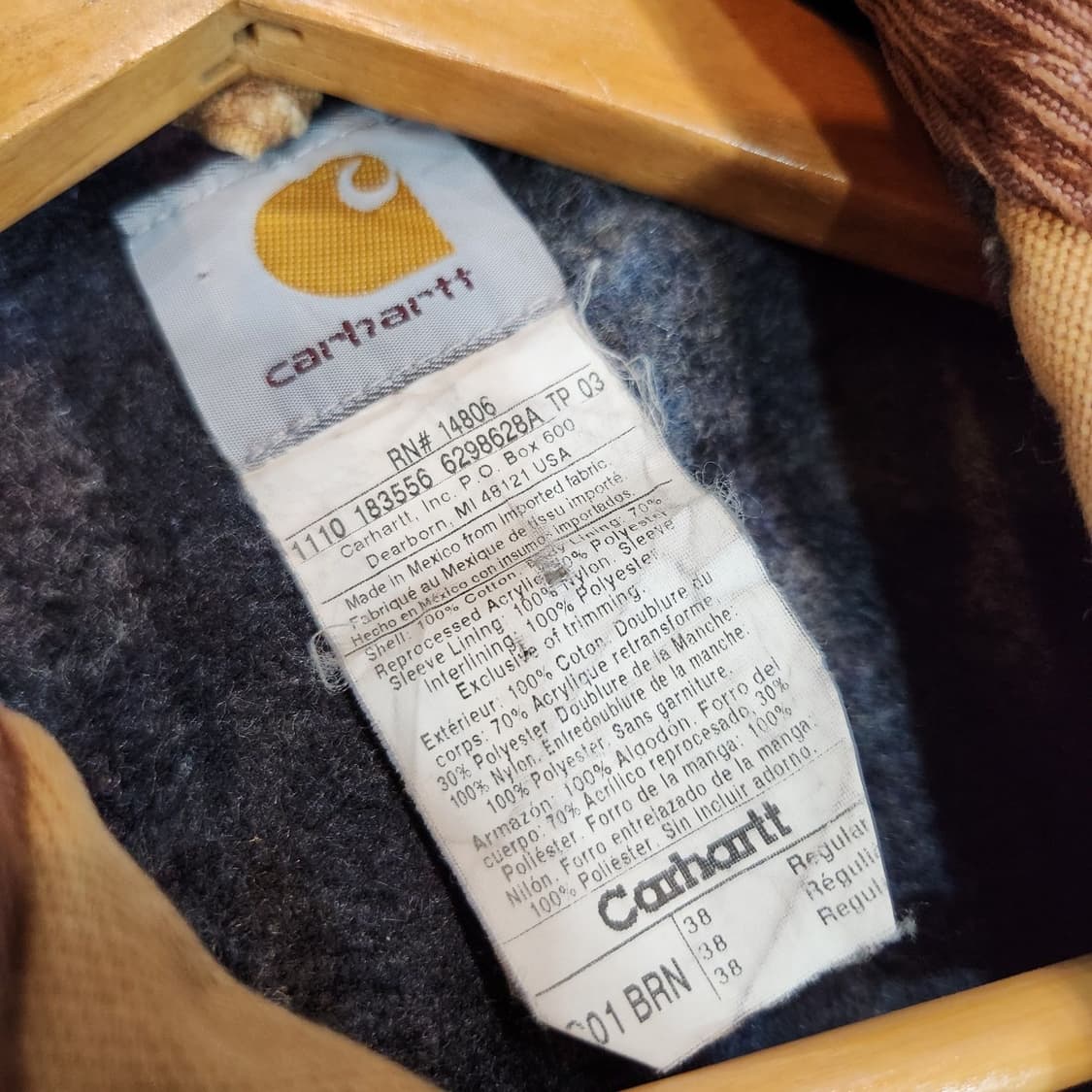 칼하트 90s USA C01 초어 코트 L 블랭킷 상품이미지4