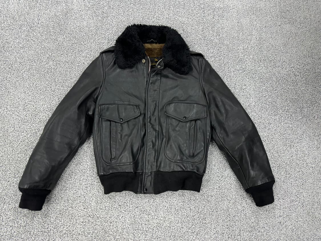 Golden Flecce 80-90s G-1 레더자켓 상품이미지1