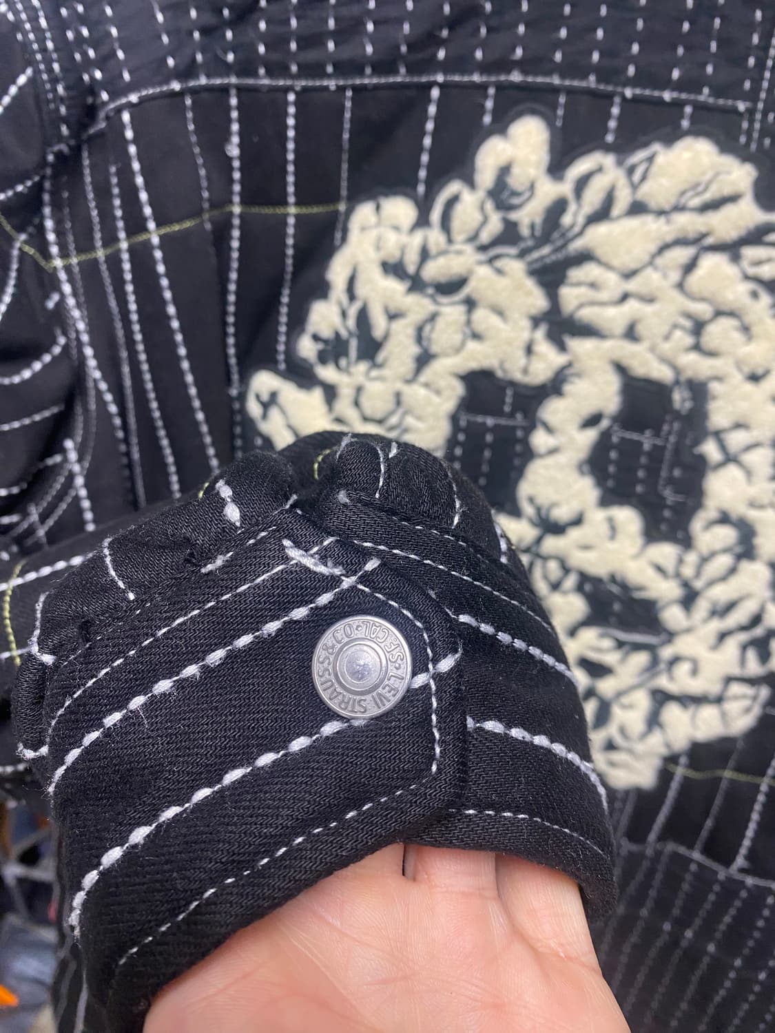 데님티어스 피스 패치워크 패디드자켓 상품이미지8