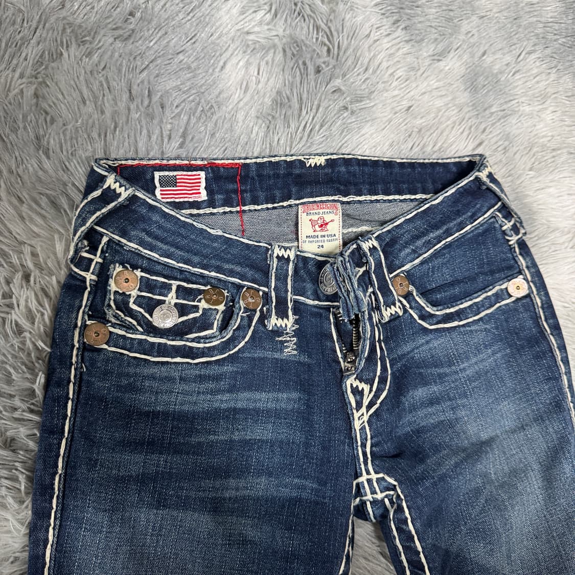 트루릴리전 트루진 여성 24사이즈 근본 스티치 상품이미지5