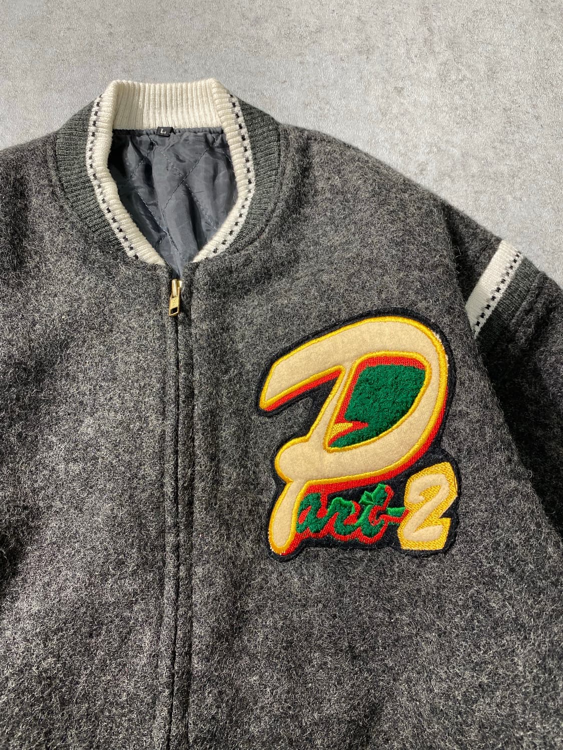 [L] 90s Japanese 빈티지 울 바시티 자켓 상품이미지5