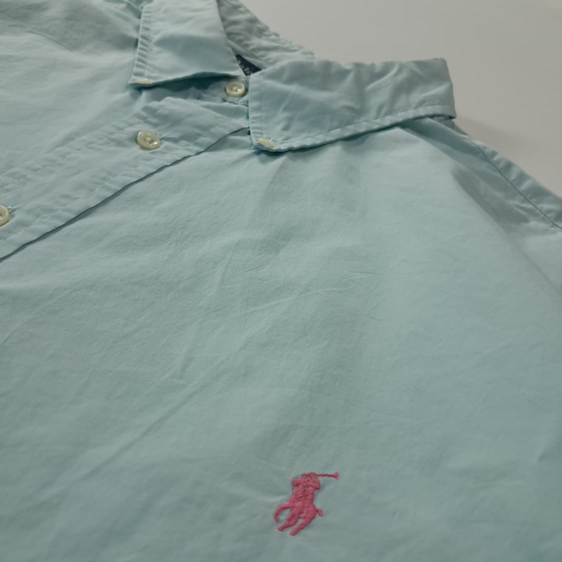 CJ533 2XLT 폴로 빅사이즈 파우더블루 반팔 셔츠 남방 상품이미지4