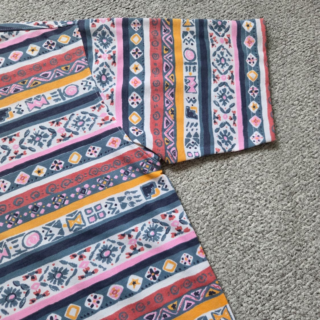 Japanese vintage 에스닉 반팔 티셔츠 L(100) 상품이미지4